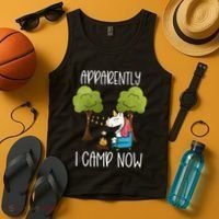 Childrens Glamping Gear Unicorn Camping Stuff Campfire Smore Tank Top thumb 4