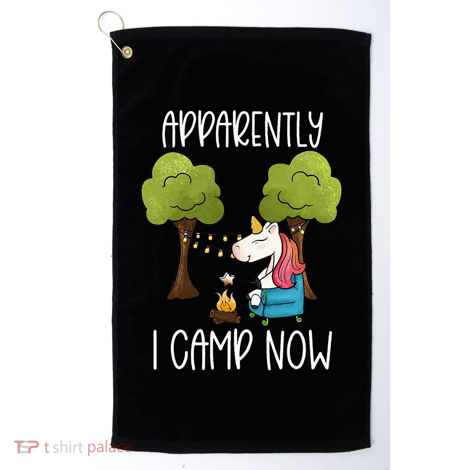 Childrens Glamping Gear Unicorn Camping Stuff Campfire Smore Golf Towel