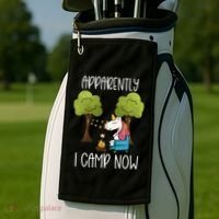 Childrens Glamping Gear Unicorn Camping Stuff Campfire Smore Golf Towel thumb 2