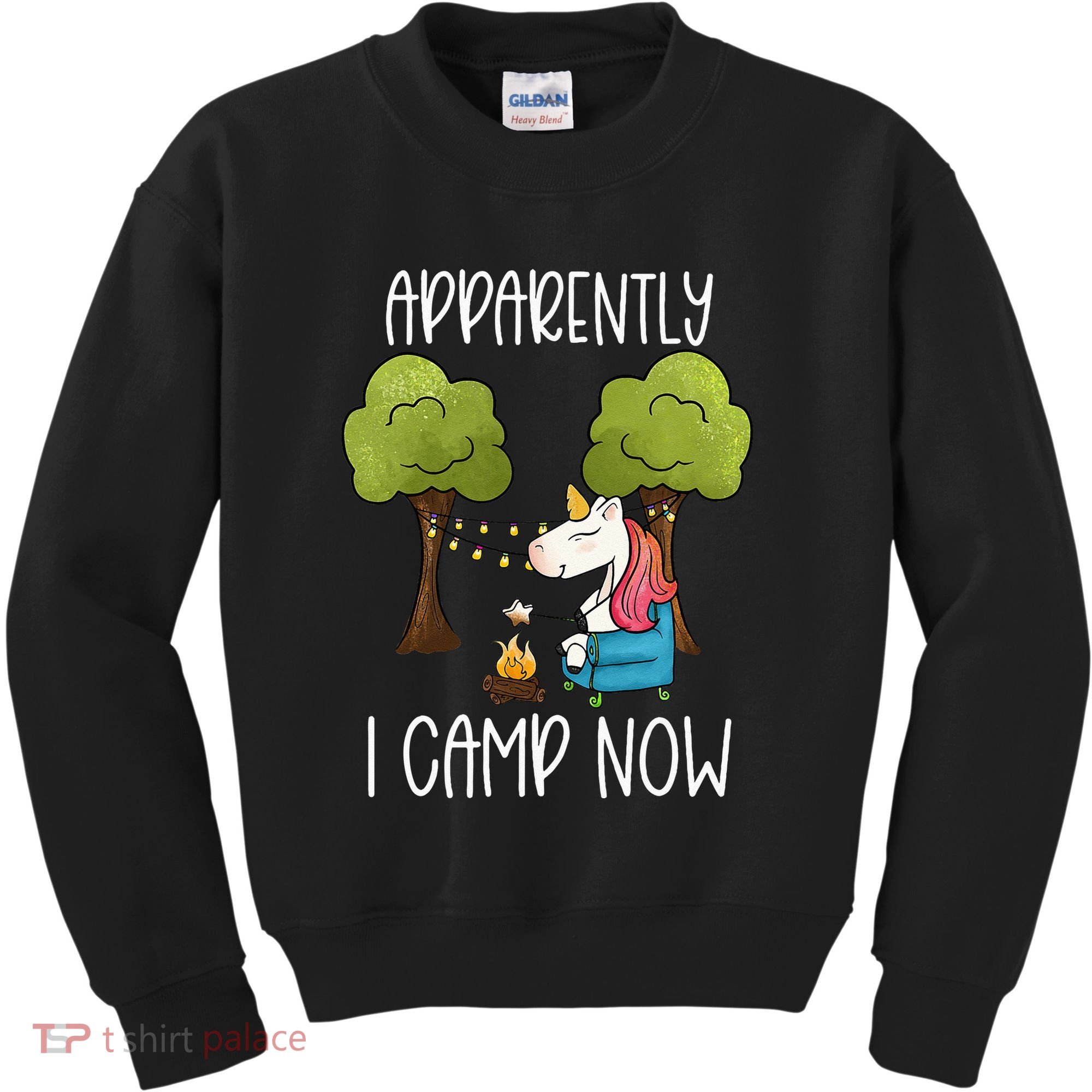 Childrens Glamping Gear Unicorn Camping Stuff Campfire Smore Kids Sweatshirt