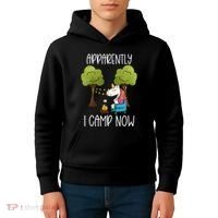 Childrens Glamping Gear Unicorn Camping Stuff Campfire Smore Kids Hoodie thumb 4