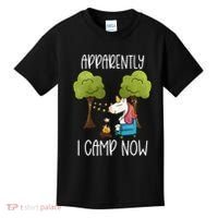 Childrens Glamping Gear Unicorn Camping Stuff Campfire Smore Kids T-Shirt thumb 0