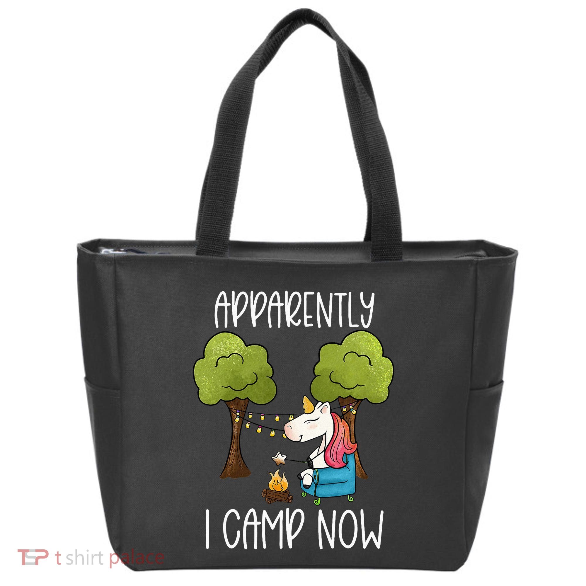Childrens Glamping Gear Unicorn Camping Stuff Campfire Smore Tote Bag