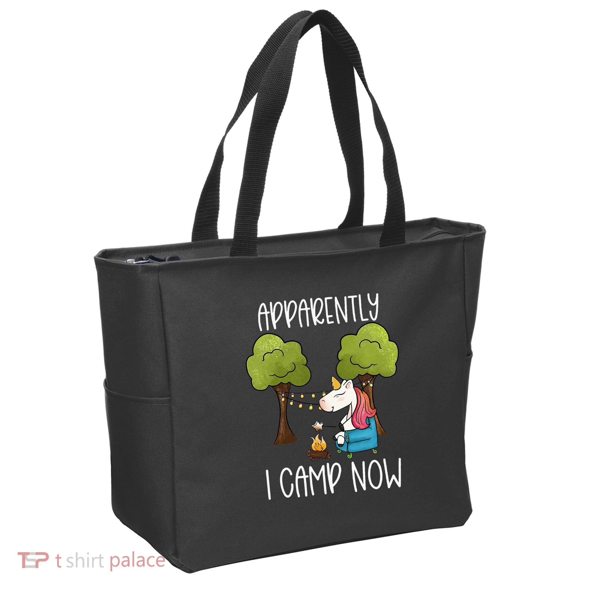 Childrens Glamping Gear Unicorn Camping Stuff Campfire Smore Tote Bag