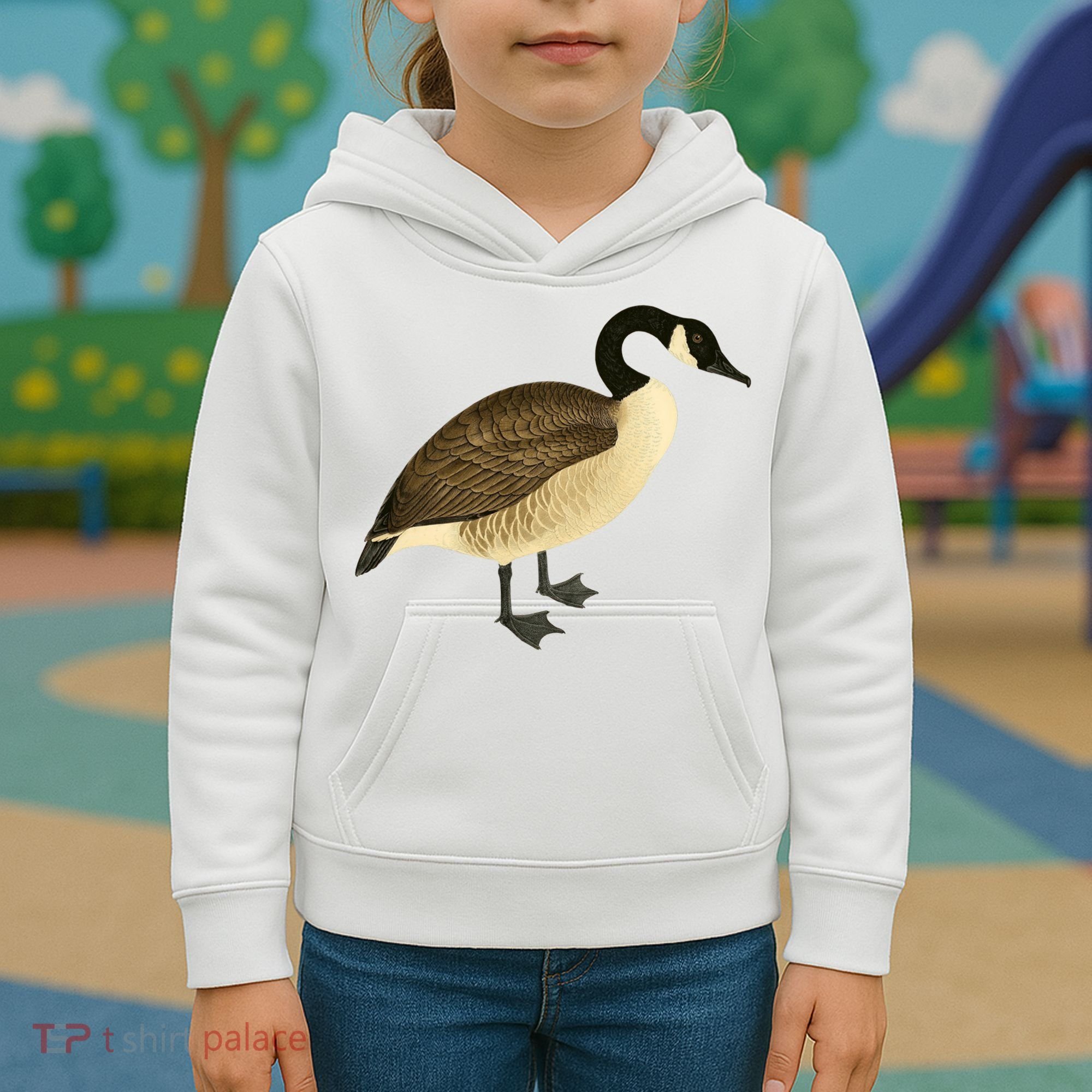Canada Goose Gift Canadian Goose I Love Canada Kids Hoodie