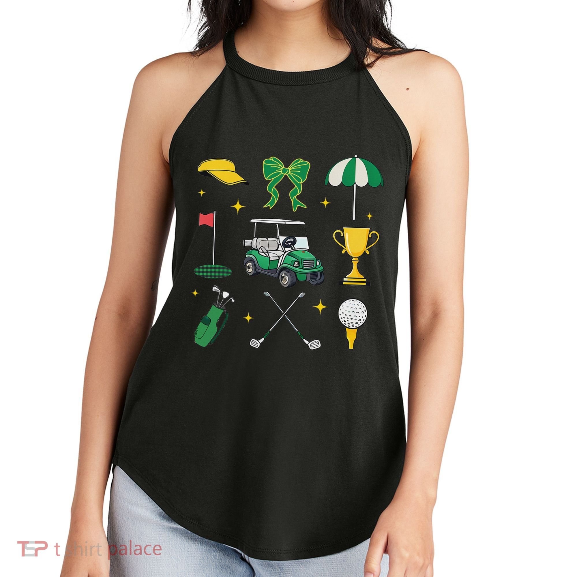 Coquette Golf, Girly Golf, Ladies Golf, Golf Social Club Women's Perfect Tri Rocker Tank