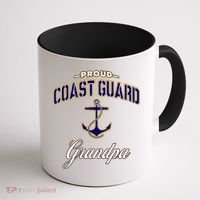 Coast Guard Grandpa Funny Gift For Men Coffee Mug thumb 1