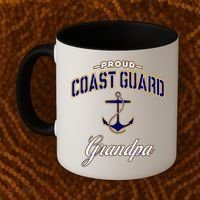 Coast Guard Grandpa Funny Gift For Men Coffee Mug thumb 2