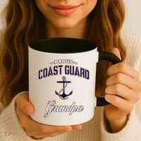 Coast Guard Grandpa Funny Gift For Men Coffee Mug thumb 3