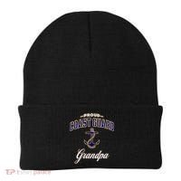 Coast Guard Grandpa Funny Gift For Men Beanie thumb 0