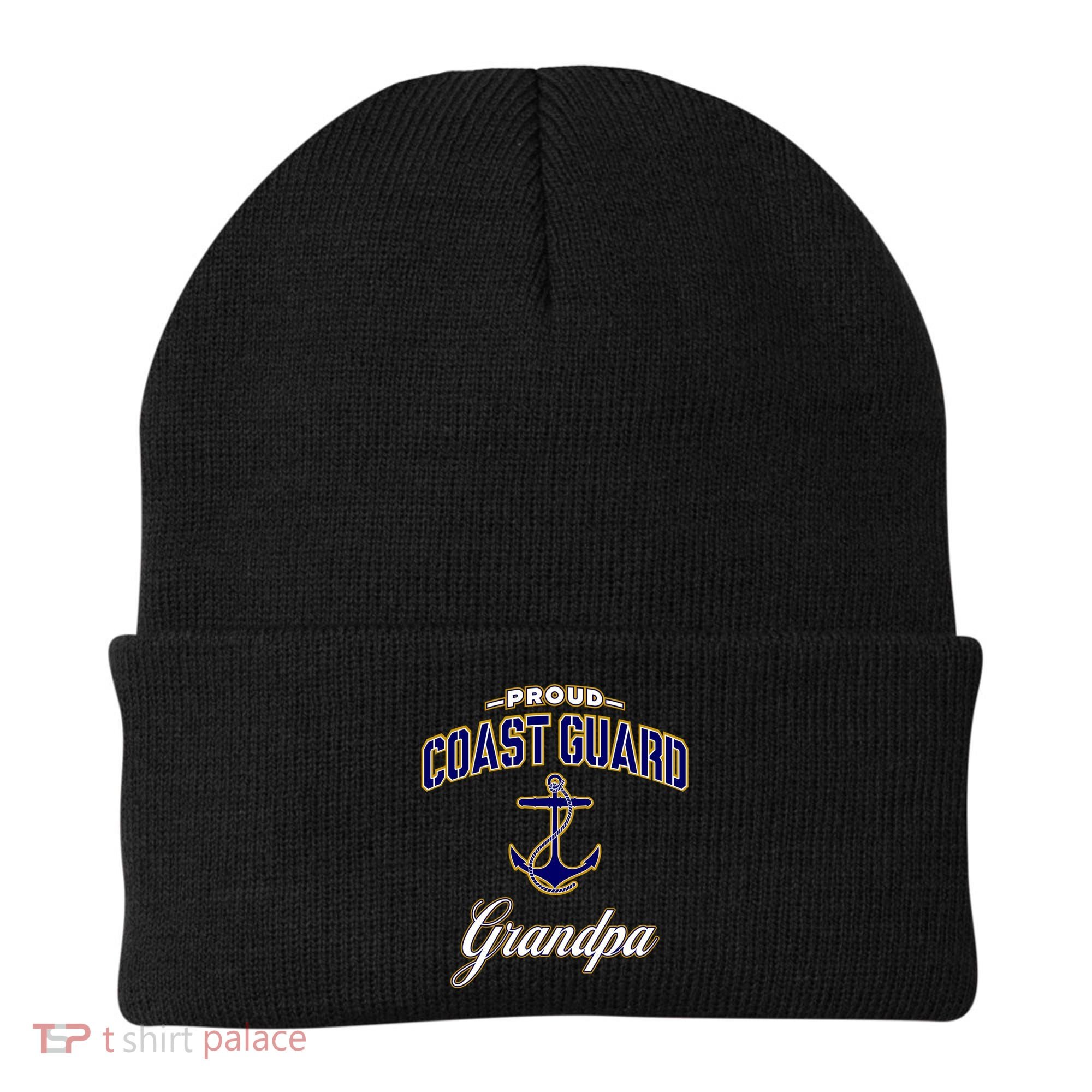 Coast Guard Grandpa Funny Gift For Men Beanie