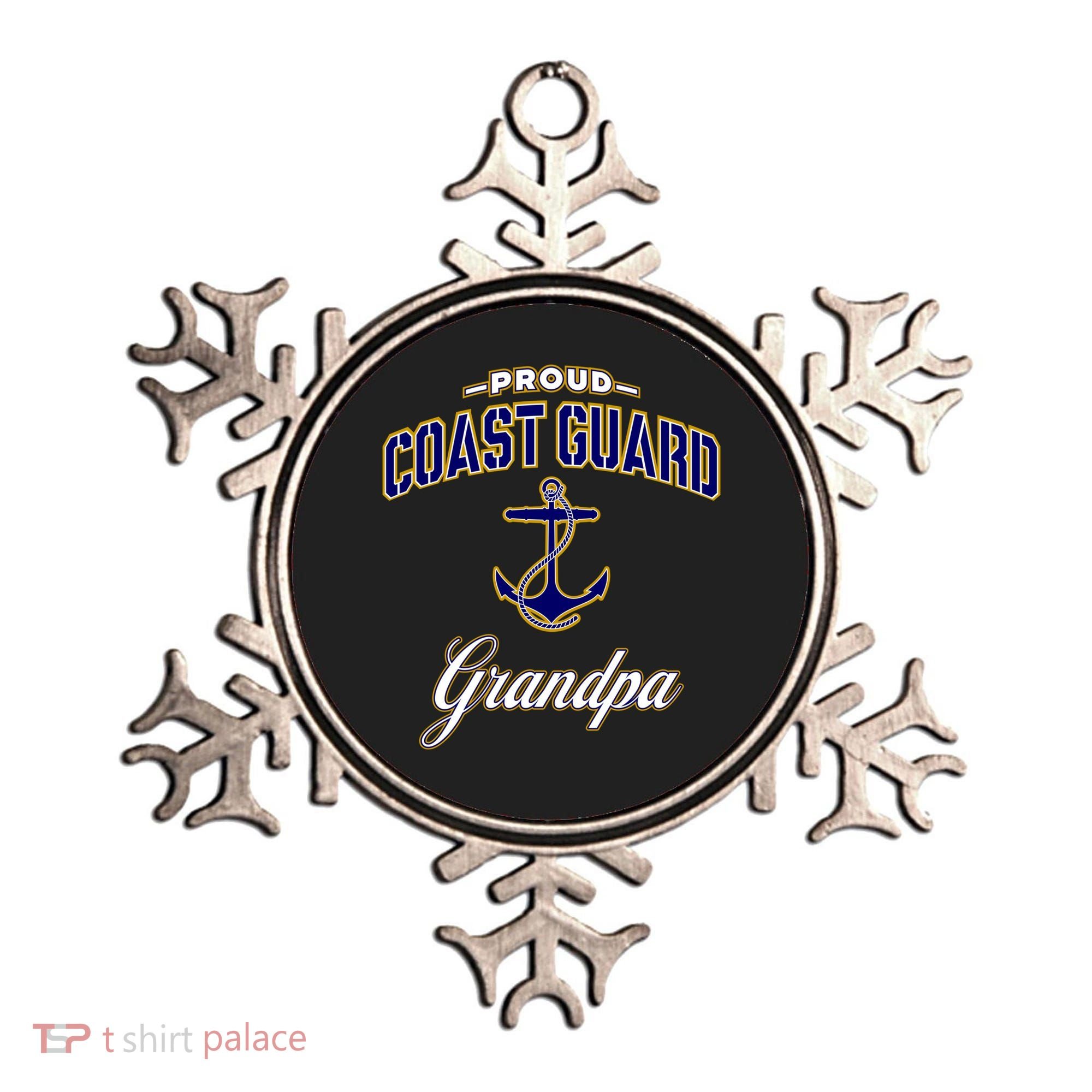 Coast Guard Grandpa Funny Gift For Men Ornament