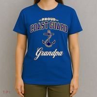 Coast Guard Grandpa Funny Gift For Men T-Shirt thumb 4