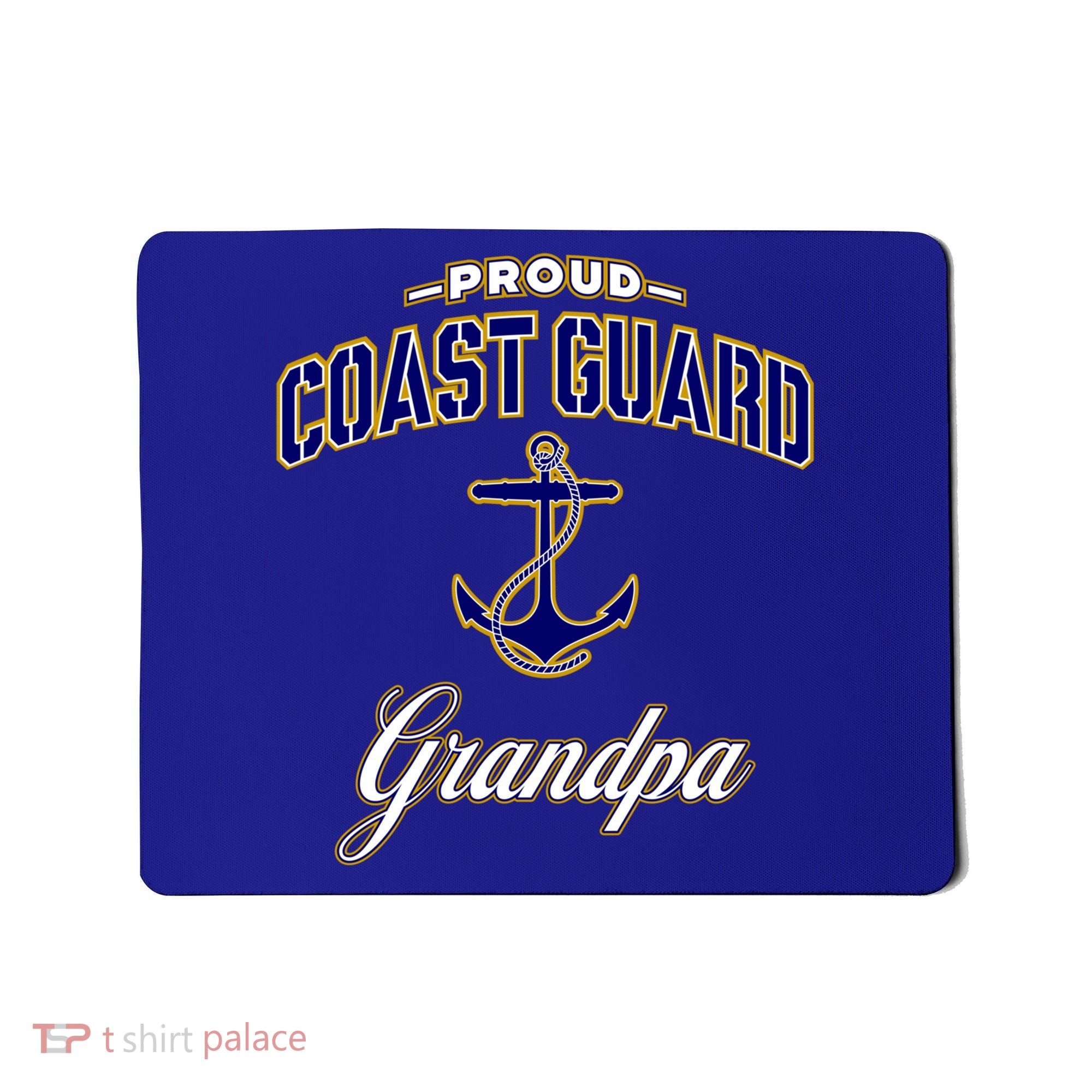Coast Guard Grandpa Funny Gift For Men Mousepad