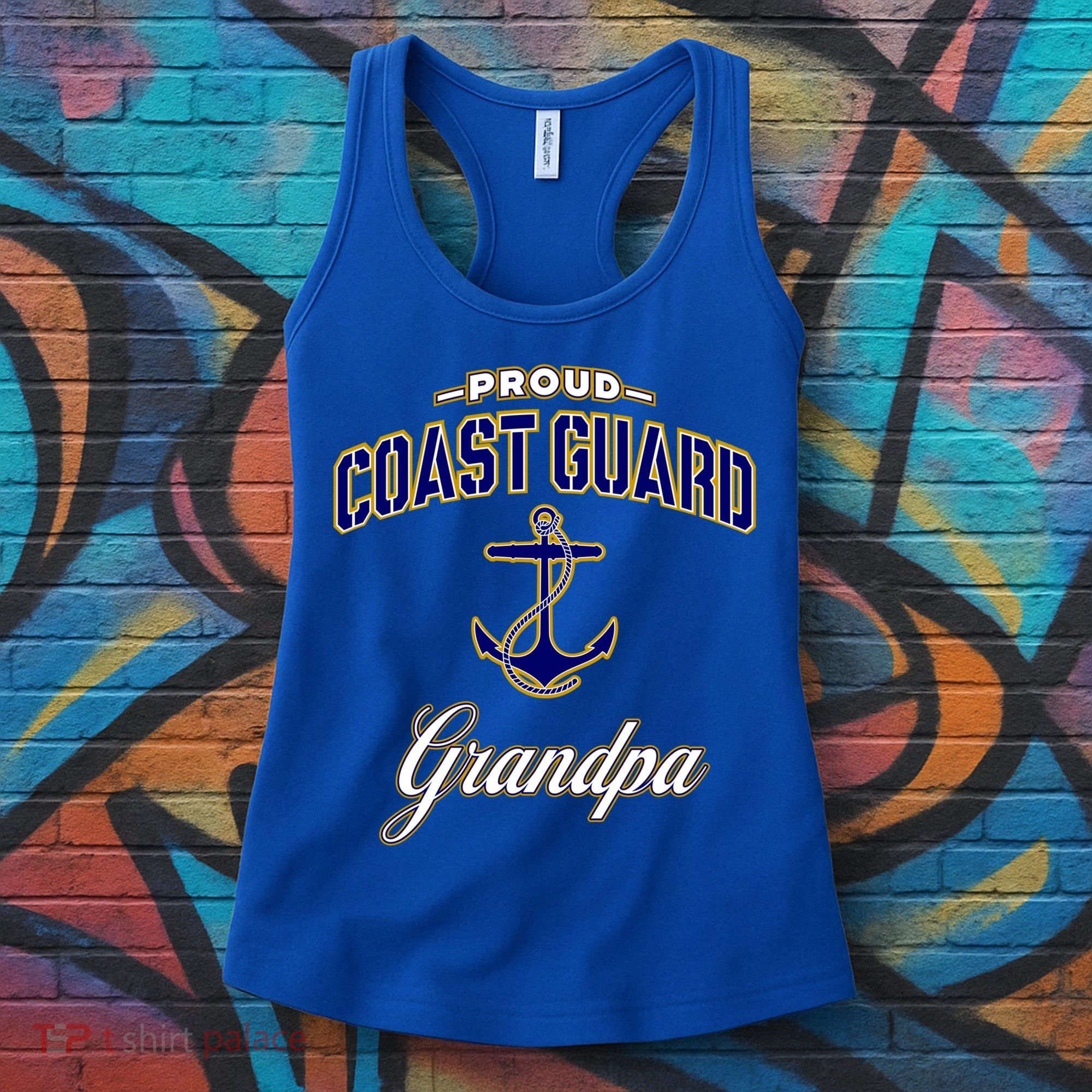 Coast Guard Grandpa Funny Gift For Men Women's Tank Top