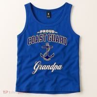 Coast Guard Grandpa Funny Gift For Men Tank Top thumb 2
