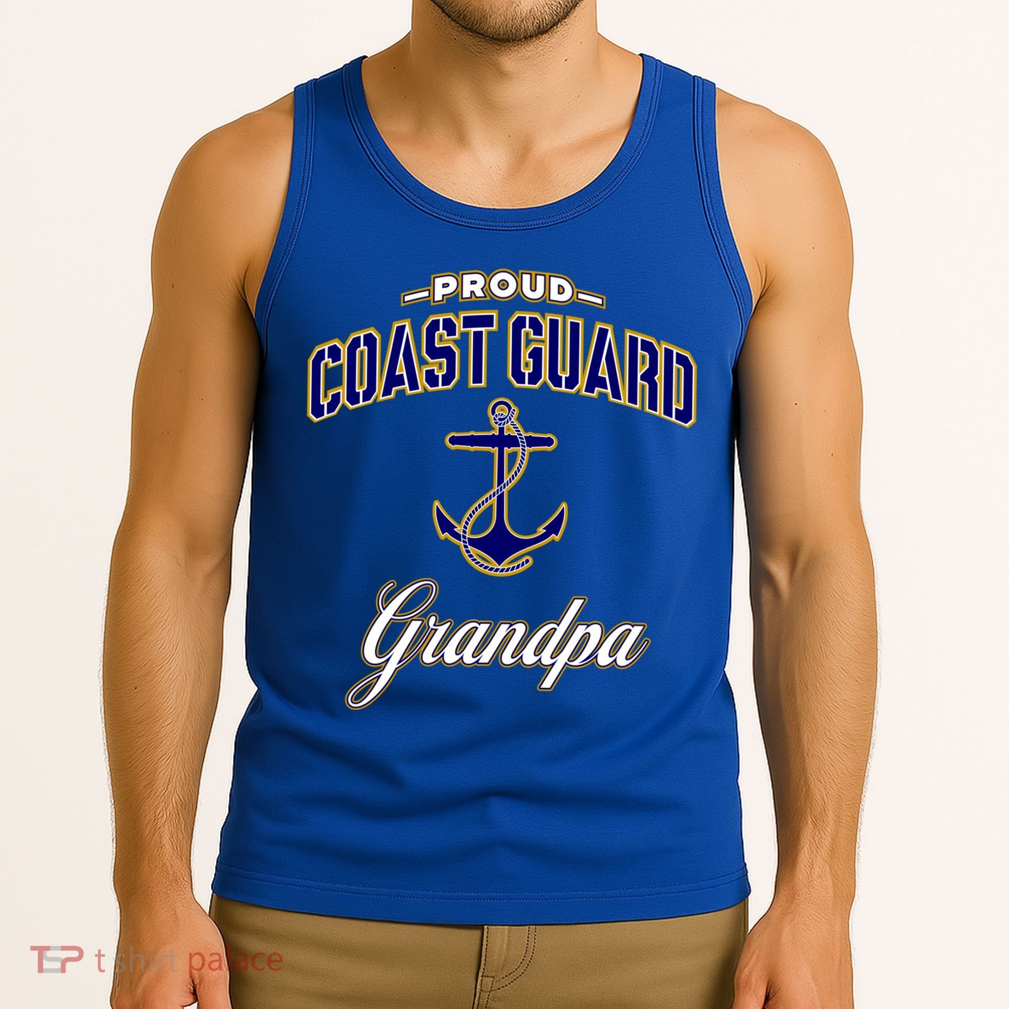 Coast Guard Grandpa Funny Gift For Men Tank Top