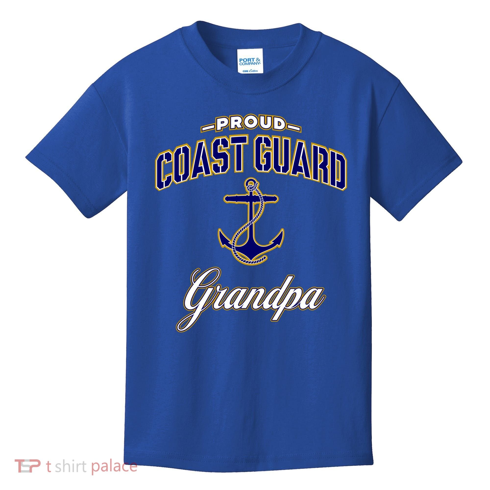 Coast Guard Grandpa Funny Gift For Men Kids T-Shirt