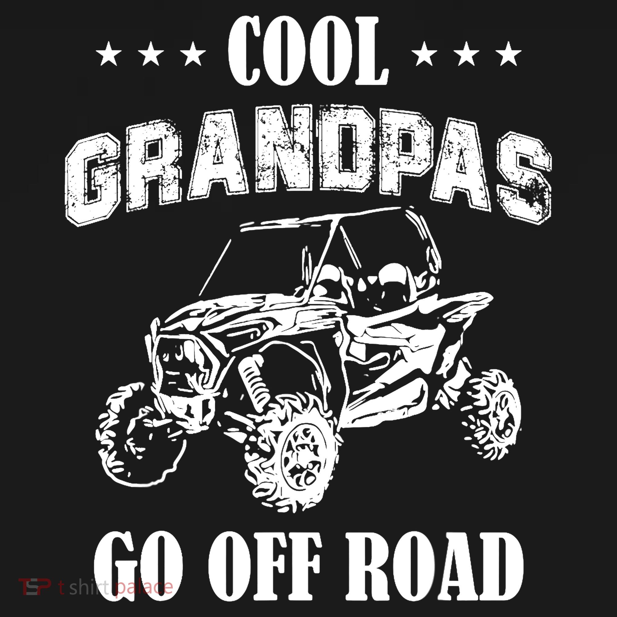 Cool Grandpas Go Off Road UTV ATV 4 Wheeler Off Road Riding Ornament