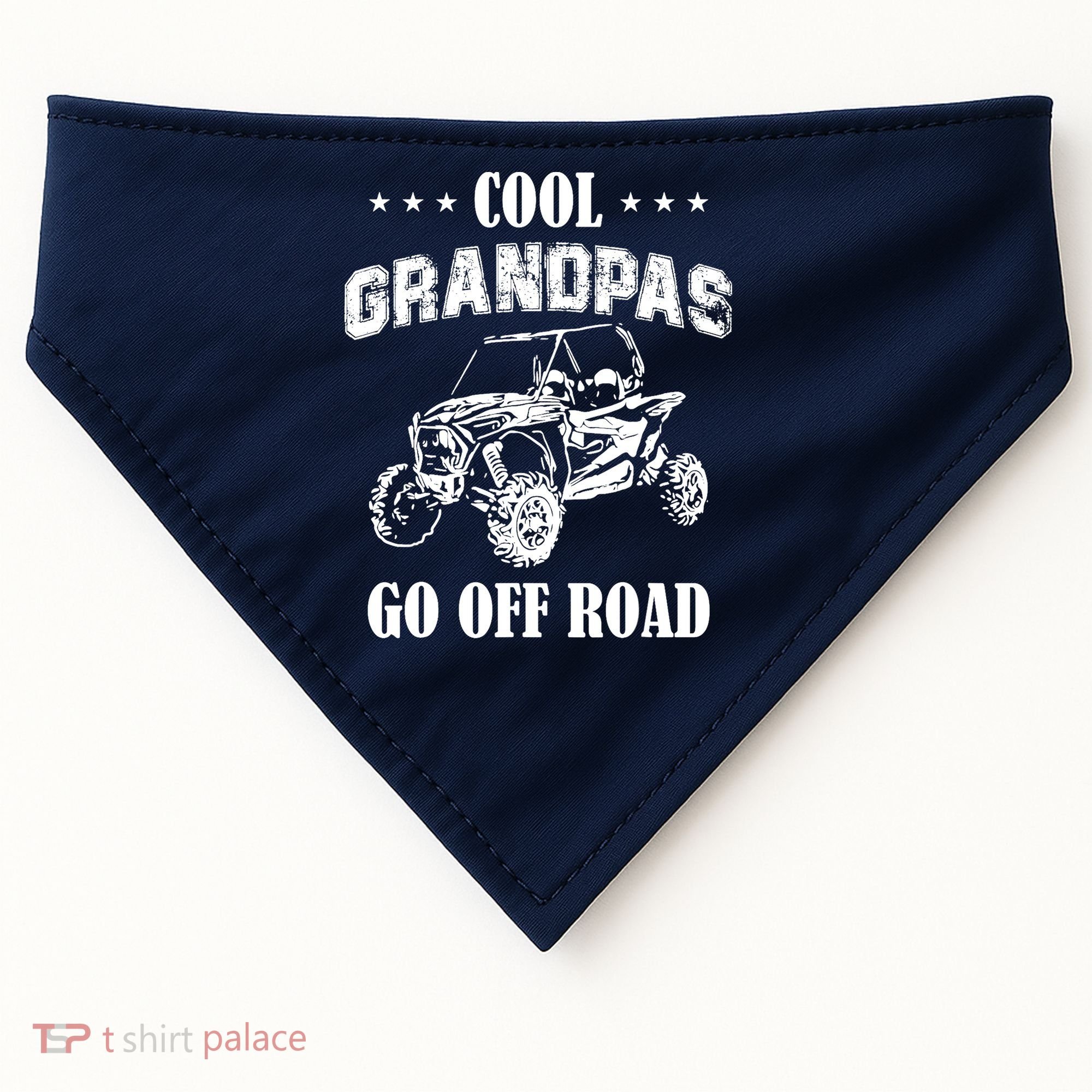 Cool Grandpas Go Off Road UTV ATV 4 Wheeler Off Road Riding USA-Made Doggie Bandana