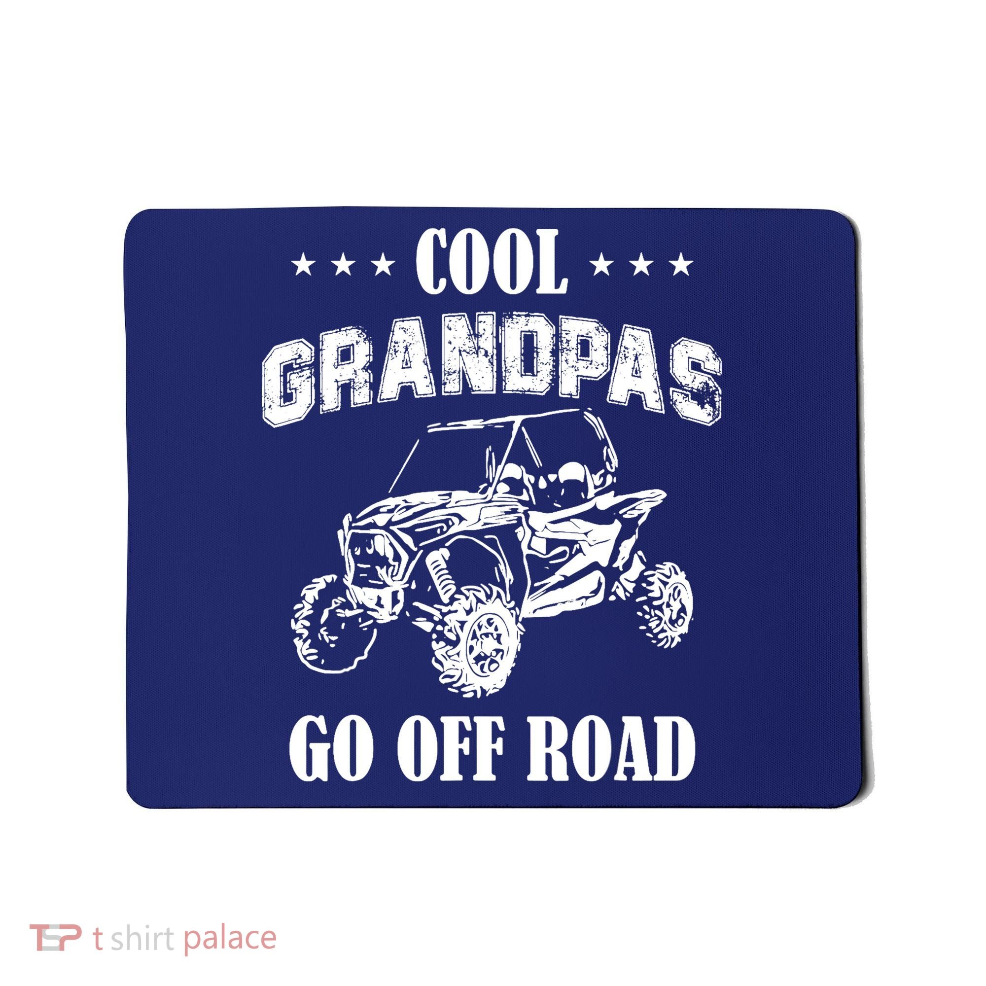 Cool Grandpas Go Off Road UTV ATV 4 Wheeler Off Road Riding Mousepad