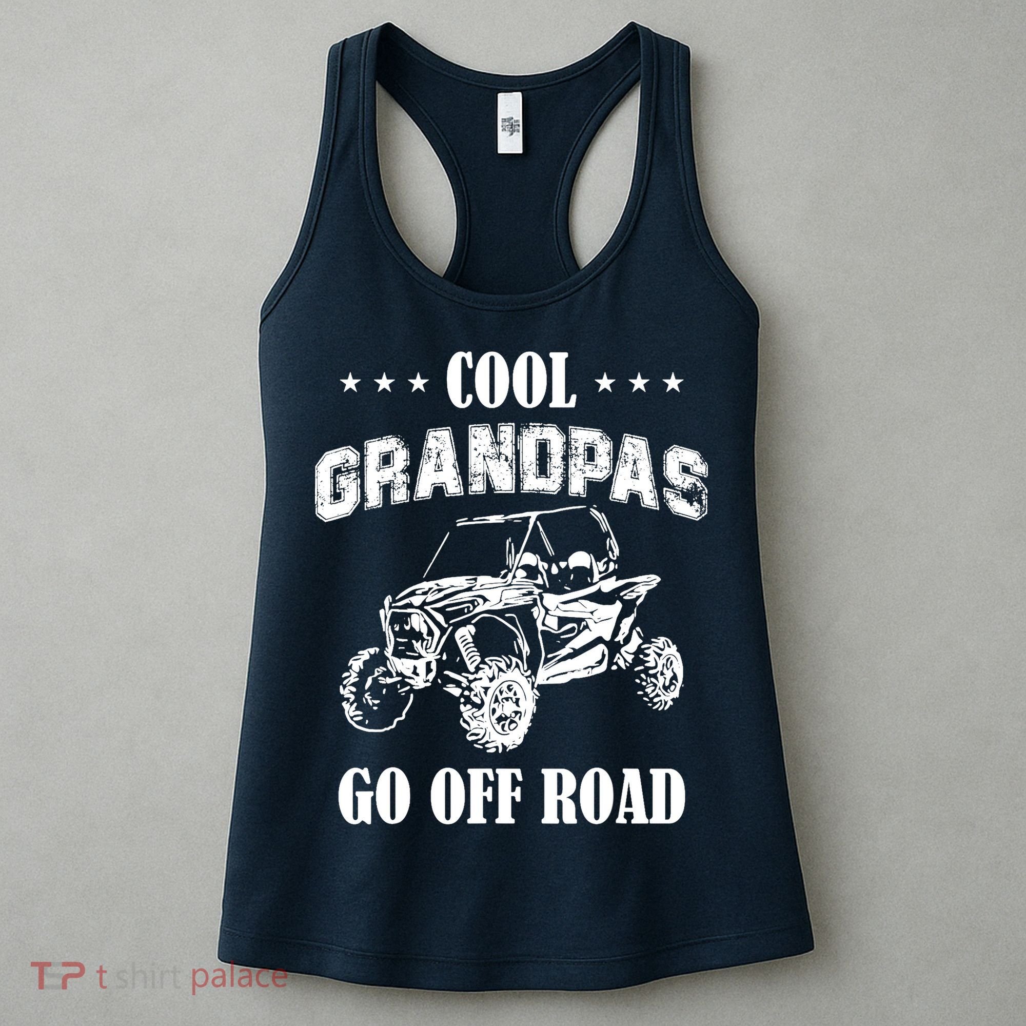 Cool Grandpas Go Off Road UTV ATV 4 Wheeler Off Road Riding Women's Tank Top