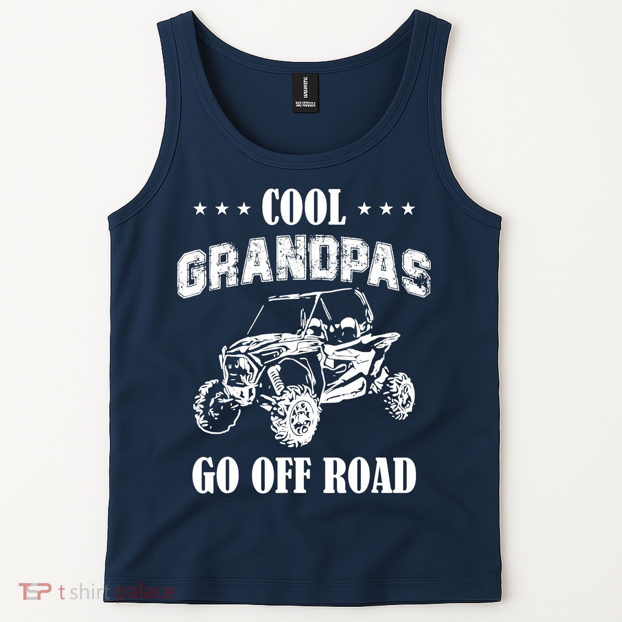 Cool Grandpas Go Off Road UTV ATV 4 Wheeler Off Road Riding Tank Top