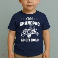 Cool Grandpas Go Off Road UTV ATV 4 Wheeler Off Road Riding Toddler T-Shirt thumb 2