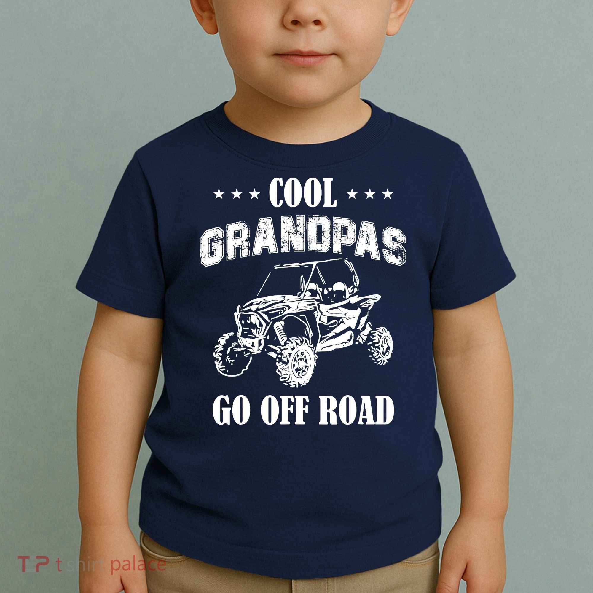 Cool Grandpas Go Off Road UTV ATV 4 Wheeler Off Road Riding Toddler T-Shirt