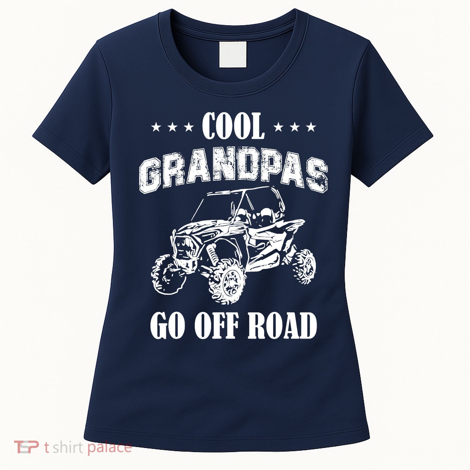 Cool Grandpas Go Off Road UTV ATV 4 Wheeler Off Road Riding Women's T-Shirt