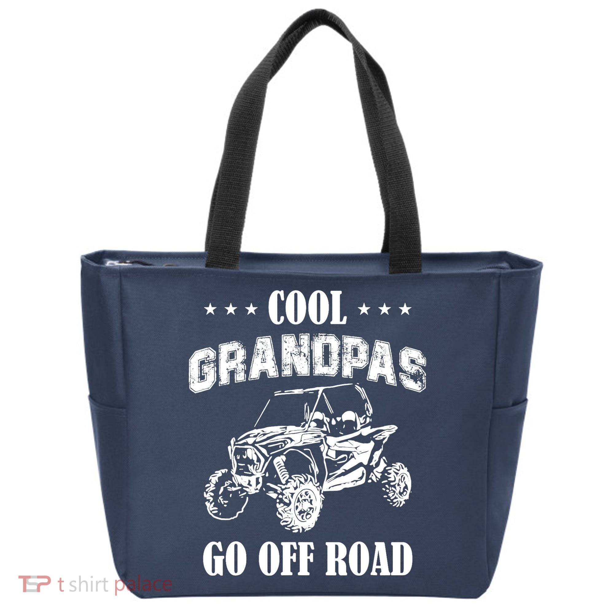 Cool Grandpas Go Off Road UTV ATV 4 Wheeler Off Road Riding Tote Bag