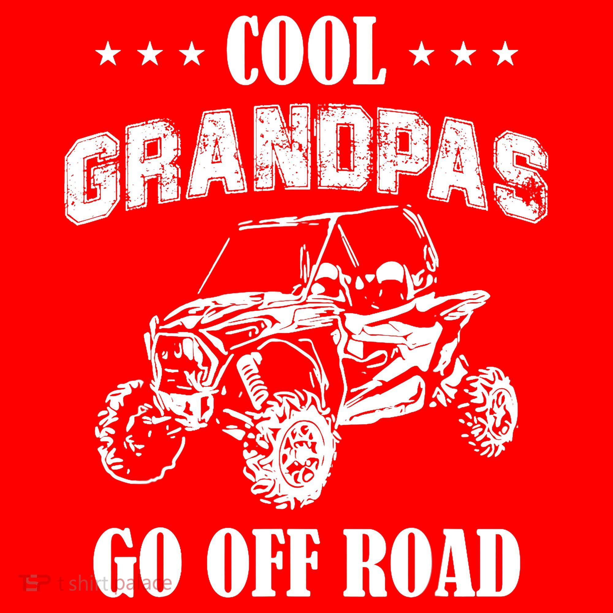 Cool Grandpas Go Off Road UTV ATV 4 Wheeler Off Road Riding Santa Hat