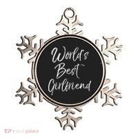 Cute Girlfriend Gift Fromfriend World's Best Girlfriend Ornament thumb 0