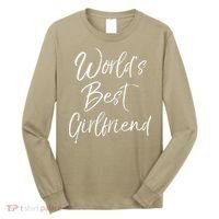 Cute Girlfriend Gift Fromfriend World's Best Girlfriend Long Sleeve Shirt thumb 0