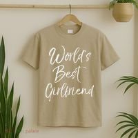 Cute Girlfriend Gift Fromfriend World's Best Girlfriend T-Shirt thumb 2