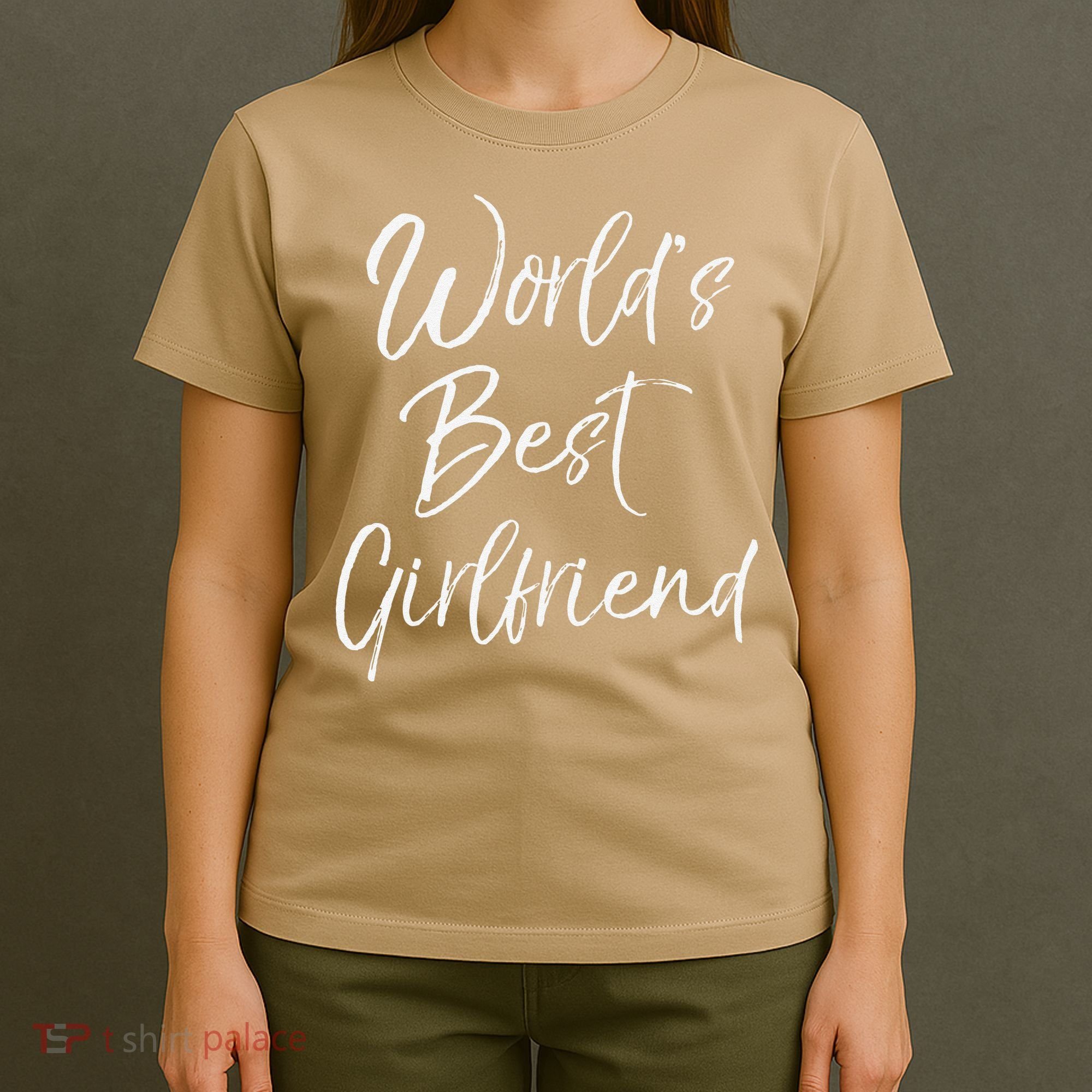 Cute Girlfriend Gift Fromfriend World's Best Girlfriend T-Shirt