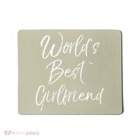Cute Girlfriend Gift Fromfriend World's Best Girlfriend Mousepad thumb 0