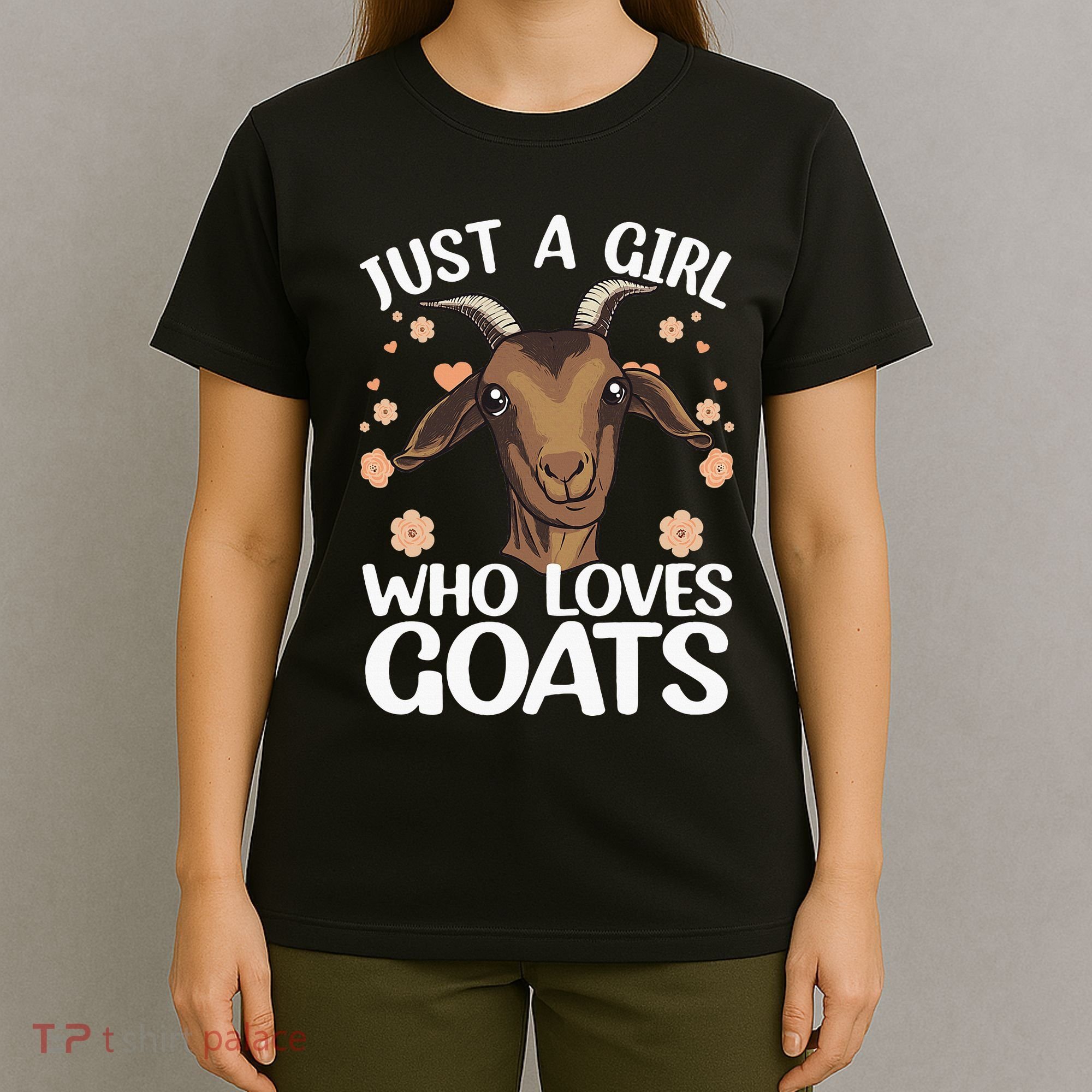 Cool Goat Girl Goat Whisperer Farm Animal Farmer T-Shirt