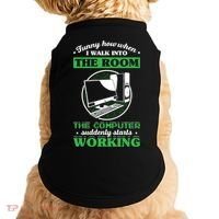 Computer Geek Gift: Tech Support I Computer Starts Working Gift Doggie Tank thumb 0