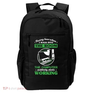 Computer Geek Gift: Tech Support I Computer Starts Working Gift Backpack