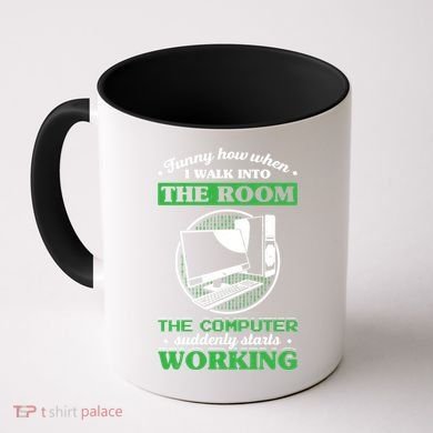 Computer Geek Gift: Tech Support I Computer Starts Working Gift Coffee Mug