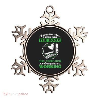 Computer Geek Gift: Tech Support I Computer Starts Working Gift Ornament