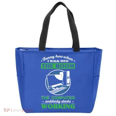 Computer Geek Gift: Tech Support I Computer Starts Working Gift Tote Bag