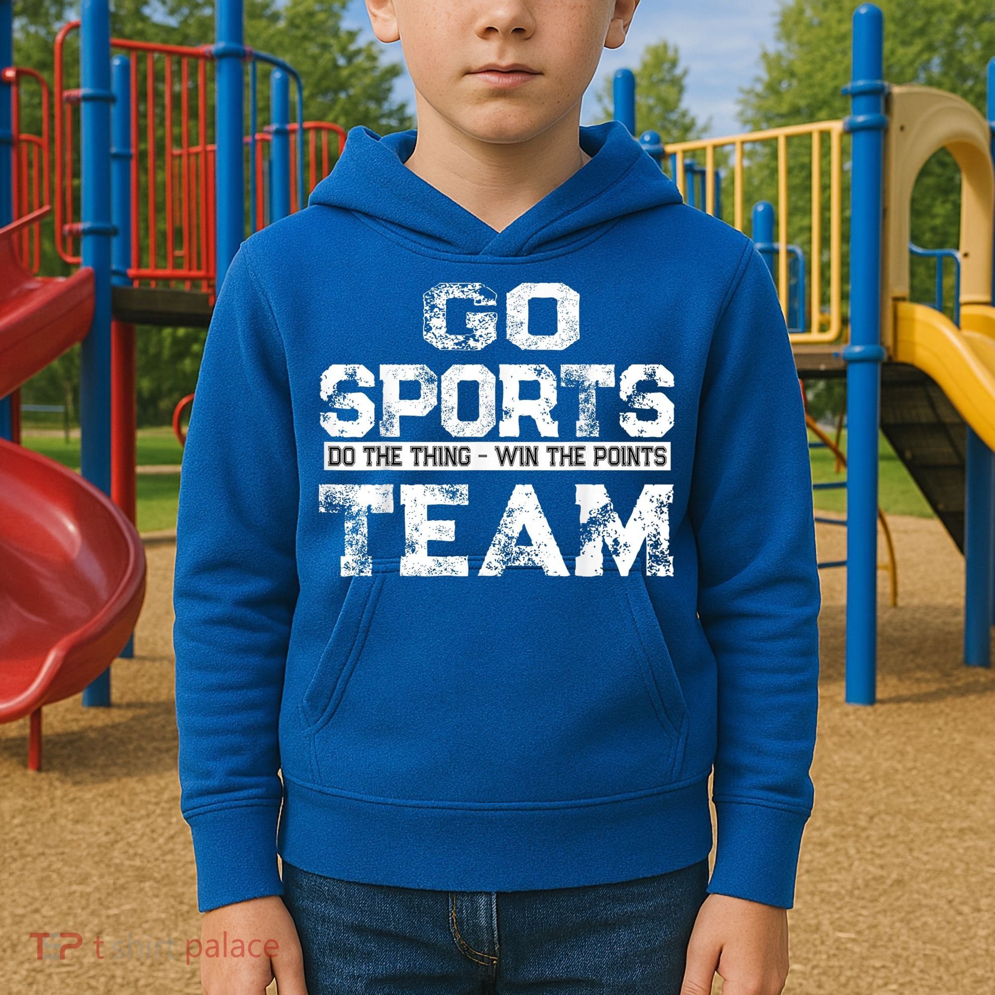 Cool Gift Go Sports Do The Thing Win The Points Team Gift Kids Hoodie