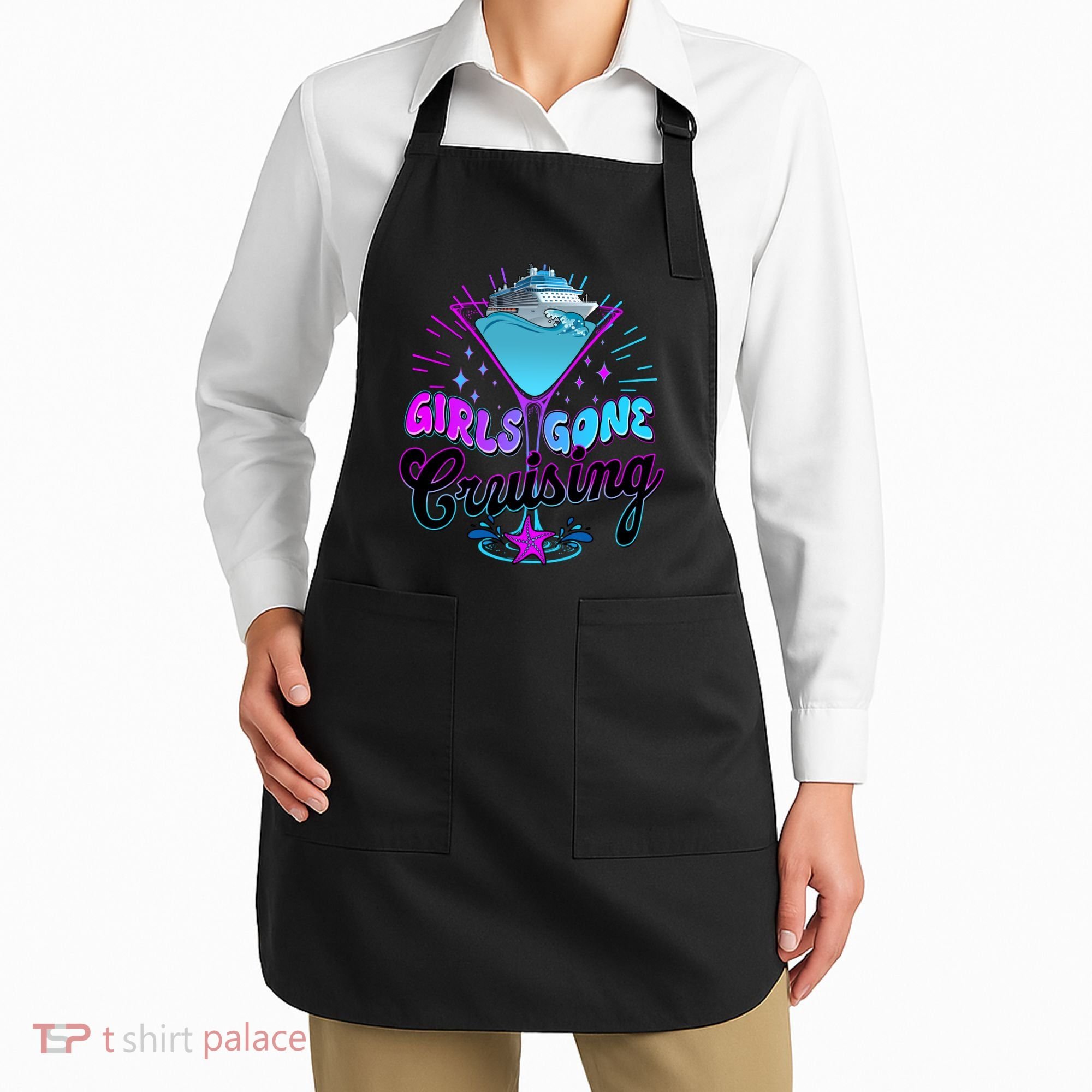 Cute Girl Gone Cruising Girl Trip Apron