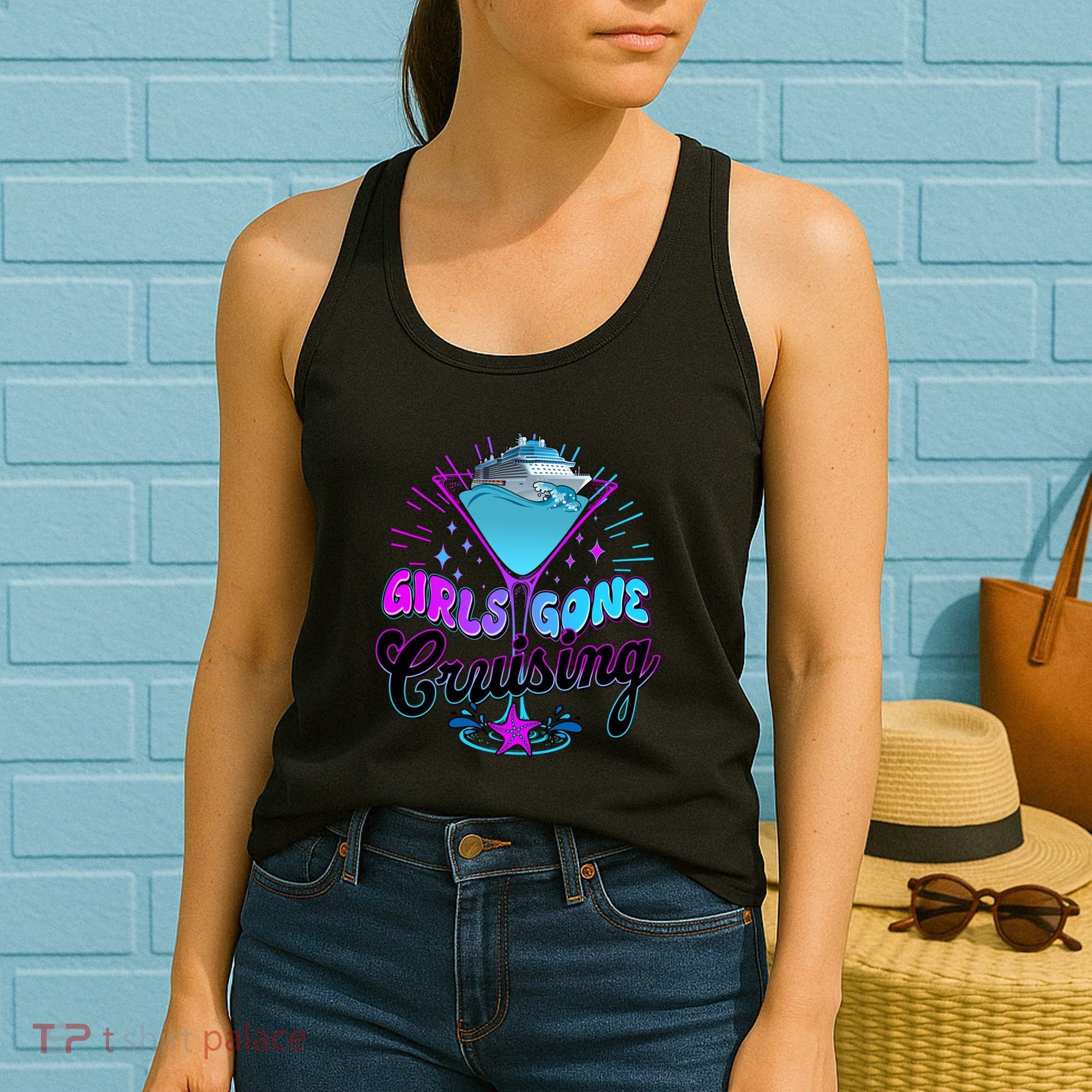 Cute Girl Gone Cruising Girl Trip Women's Tank Top