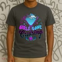 Cute Girl Gone Cruising Girl Trip T-Shirt thumb 3