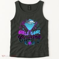 Cute Girl Gone Cruising Girl Trip Tank Top thumb 2