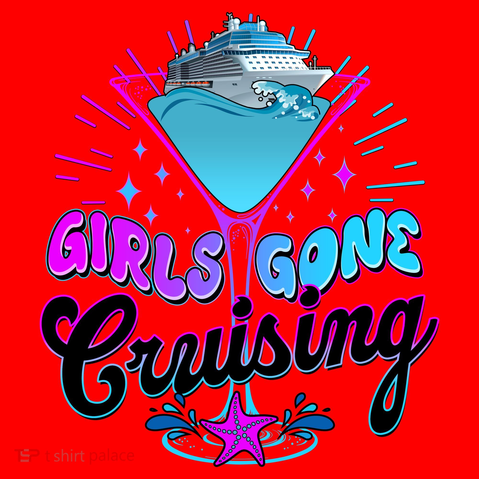 Cute Girl Gone Cruising Girl Trip Santa Hat