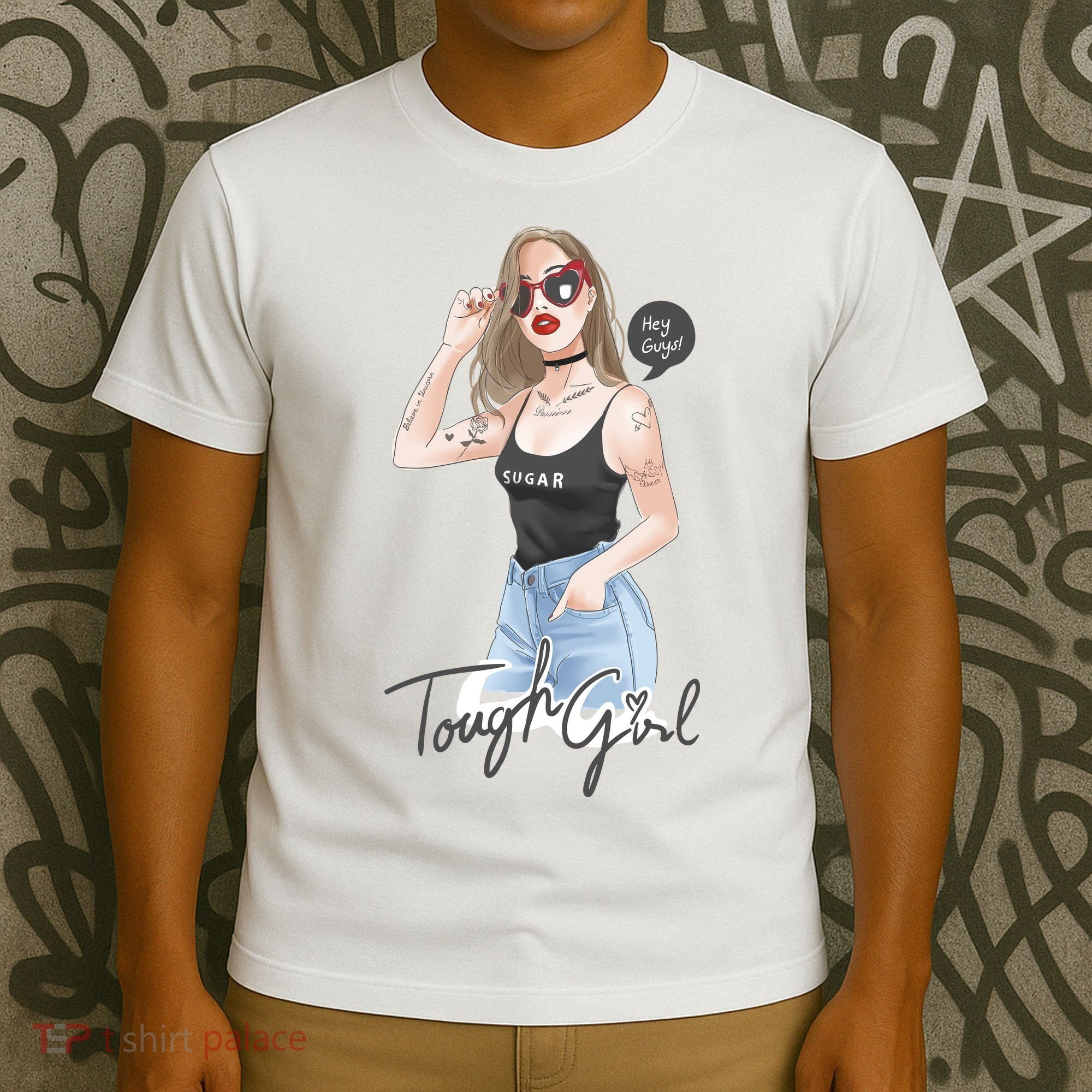 Cool Girl Girl In Sunglasses T-Shirt